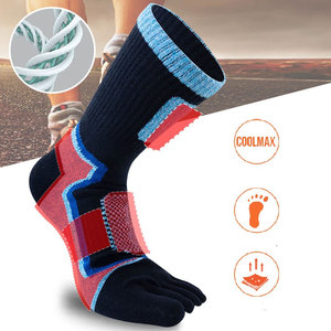 Men Five Finger Separate Athletic <b>Toe</b> Crew <b>Socks</b> Sport Casual Cotton Breathable Comfortable Moisture Wicking Durable Running - Product Image 5