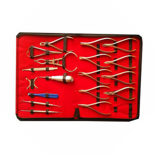 Kit Premium de 18 Piezas de Alicates de Ortodoncia Dental, Acero Inoxidable TC, Juego de Instrumentos Quirúrgicos Básicos para Doblar y Cortar Alambres Dentales - Product Image 2