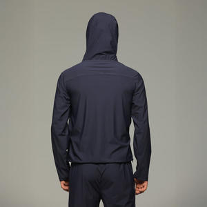 Ensemble de vêtements de sport imprimés sur mesure pour hommes, grande taille, respirant, anti-UV, en nylon, séchage rapide, survêtement de jogging, coupe-vent zippé - Product Image 2