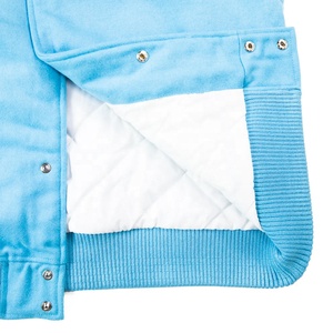แจ็คเก็ตวาร์ซิตี้ขนสัตว์สำหรับผู้ชายไซส์ใหญ่  แบบ Letterman ปรับแต่งได้ แขนหนังแท้พร้อมปลายแขนแบบริบ แจ็คเก็ตเบสบอล - Product Image 3