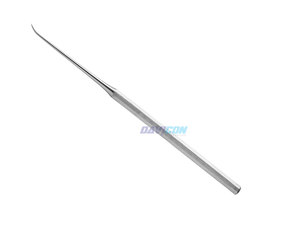 Aiguilles chirurgicales ORL en acier inoxydable, légèrement courbées, à pointe délicate, manuelles, 6,1/2 po - Product Image 3