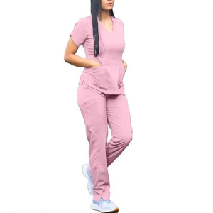 Leggings d'uniforme médical taille haute pour femme, tenue d'infirmière personnalisable avec logo - Product Image 5