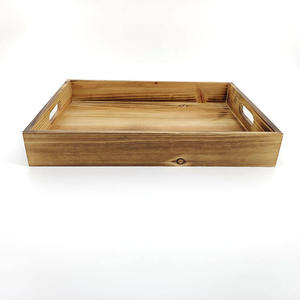 Plateau de service rond en bois d'acacia naturel, best-seller, plateau en bois pour la présentation des aliments, décoration de cuisine, salle à manger, maison, article de table - Product Image 6