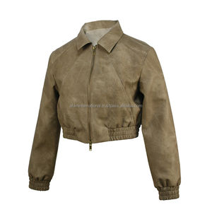 promotion New Fashion Genuine Lamb Fur Shearling Coat Women Cropped Fur Leather <b>Jacket</b> <b>B3</b> <b>Bomber</b> <b>Jacket</b> for - Product Image 3