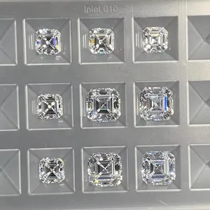 Bijoux personnalisés élégants et diamant de fiançailles de 0,50 carat taille Asscher, pureté VVS, excellente finition, pierre précieuse étincelante - Product Image 5