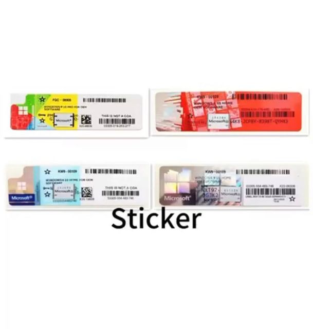 For Windows 11 Pro Key Multicolored Label Sticker Online Activation Professional High Quality Software License 6 Months Warranty