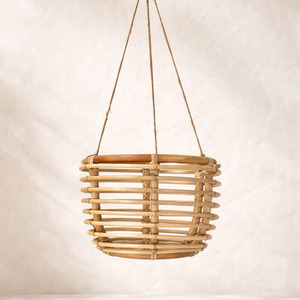 Accessories <b>for</b> outdoor garden decoration hand-bent rattan planter plant holder <b>basket</b> planters - Product Image 5