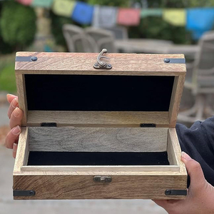 Boîte de rangement à bijoux en bois moderne réglable, faite à la main, de qualité supérieure - barkah star, capacité personnalisée, vente en gros - Product Image 5