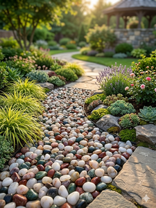 Mixed Color Natural <b>Stone</b> Agate Polished Pebble Stones for Outdoor Garden <b>Landscaping</b> Exterior Decoration Home Decorative Filler - Product Image 6