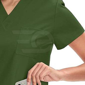 Medical Scrubs Hospital Uniform Breathable Comfortable Nursing <b>Doctor</b> Workwear Scrub Suit Professional Healthcare Outfit <b>Set</b> - Product Image 4