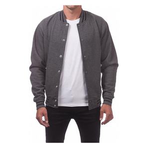 Veste universitaire en molleton de coton personnalisée pour hommes, veste Letterman vierge, vente en gros, veste de baseball décontractée pour hommes - Product Image 5