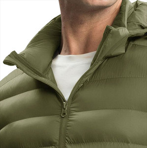 Chaqueta de Plumón para Hombre, Color Sólido, Transpirable, con Capucha, Nuevo Producto en Venta - Product Image 4
