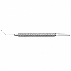 Instrumento de cirugía de cataratas Singer Sweep para diestros, de acero inoxidable, con punta de paleta y eje angulado, herramienta para pulido de cápsulas - Product Image 5