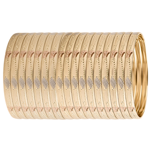กำไลข้อมือชุบทองสามสี ORO-Z ขัดเงาอย่างดี ป้องกันการหมองคล้ำ เครื่องประดับผู้หญิงคุณภาพสูง ดีไซน์เนอร์แบรนด์ - Product Image 1