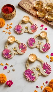 Portavelas Decorativo de Latón Hecho a Mano, Portavelas Marroquí, Linterna para Bodas, Navidad, Diwali, Decoración Festiva para el Hogar, Ecológico - Product Image 1