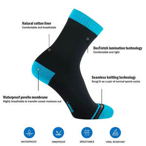 PRO VERSE Unisex Crew Performance Running <b>Socks</b> Breathable Mesh Spandex Polyester Thick <b>Long</b> Distance Cushioned Anti-slip Custom - Product Image 2