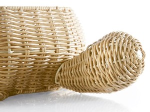 Handwoven Natural Rattan Turtle Shaped <b>Storage</b> <b>Basket</b> Natural <b>Wicker</b> Toy <b>Basket</b> & Decorative Home Organizer Made in Vietnam - Product Image 3