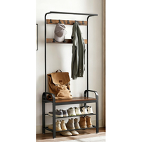 Porte-manteau multifonctionnel moderne et autoportant pour entrée, gain de place, pour salon