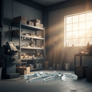 Vis autoperceuse auto-taraudeuse PDC Modèle 16 à tête hexagonale, entraînement hexagonal externe, en acier au carbone, filetage grossier en pouces, galvanisée - Product Image 1