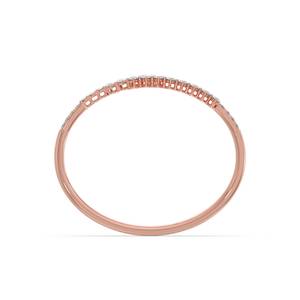 Moissanite Luxury New Women's Rose Gold Diamond Ring Pear Cut Minimalist Engagement Band With <b>White</b> Diamonds - Product Image 3