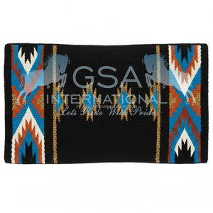 ผ้าห่มอานม้าแบบตะวันตกทอมือ ขนาด 34x36 นิ้ว ปรับแต่งได้ ทำจากขนสัตว์นิวซีแลนด์แท้ 100% สำหรับการฝึกขี่ม้าและการแข่งขัน - Product Image 2