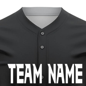 Men Custom Red Black Button Up Baseball Jersey Breathable Softball Team Uniform Athletic Sports Shirt for <b>Games</b> Teams - Product Image 5