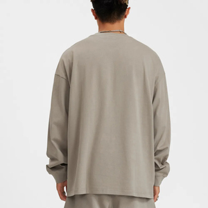 Sweat-shirt unisexe délavé à l'acide, style vintage, coupe oversize, col rond, streetwear, logo personnalisé, fournisseur en gros OEM - Product Image 5