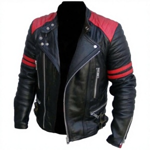 Nouvelle arrivée : Blouson aviateur en cuir de veau, OEM ODM, personnalisable, vente en gros, toile coupe-vent et imperméable, unisexe - Product Image 6