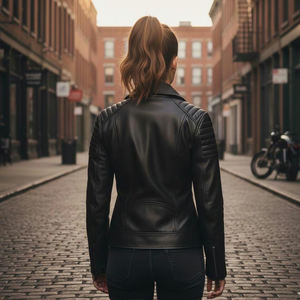 Veste d'hiver matelassée en peau de mouton véritable pour femme avec doublure en laine, écologique et coupe-vent, confortable et durable pour un usage quotidien - Product Image 4