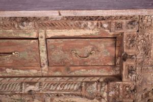 Meilleure collection de buffets en bois faits à la main avec 8 tiroirs, art himalayen antique - Product Image 2