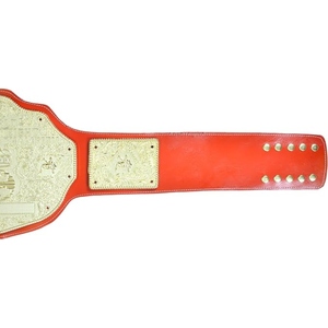 Custom Gold Championship Belt Wrestling Boxing MMA Champion Title Belt Premium Leather Strap <b>Metal</b> <b>Plates</b> Personalized Branding - Product Image 4