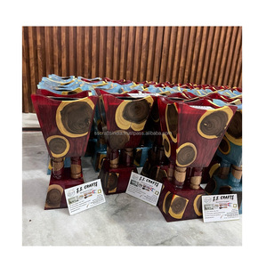 กระถางธูปอัราบิก Madkhan ทำจากไม้และอีพ็อกซี่เรซินแบบดั้งเดิมที่มีสีและขนาดที่กำหนดเองสำหรับโอกาสทางศาสนา - Product Image 1