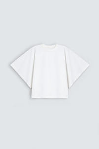 Camiseta Cómoda para Mujer, Fabricada en Pakistán, Camiseta Blanca de Manga Ancha para Mujer, Corte Holgado, Camiseta Cómoda - Product Image 5