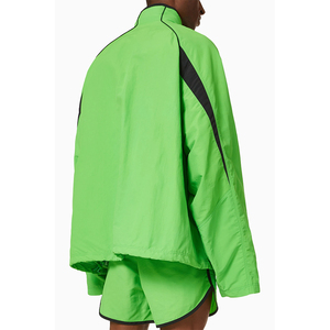 Ensemble de survêtement vert en polyester pour femme 2026 – Style sportif léger et respirant avec fermeture éclair intégrale et col montant – Coupe régulière – Idéal pour l'été - Product Image 6