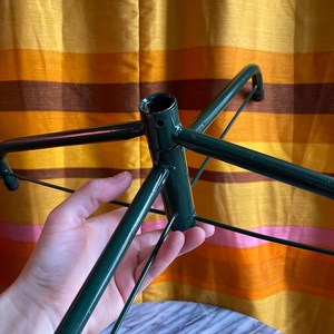 Vintage metal Christmas <b>Tree</b> Stand / green collapsible Xmas <b>tree</b> stand - Product Image 3