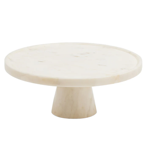 Support à gâteau en marbre de luxe, qualité alimentaire, fabrication artisanale, design floral, support à gâteau en marbre noir - Product Image 5