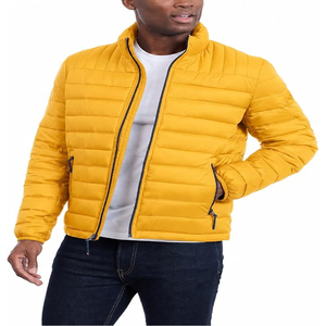Custom <b>Men</b>’s Insulated <b>Winter</b> Jacket Lightweight Padded Construction with Full Zip Front and Practical Side Pockets - Product Image 4