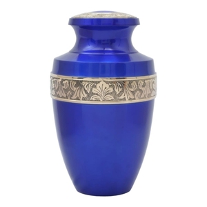 Urne funéraire en aluminium rouge vin, pot à cendres en métal avec rayures argentées - Urne funéraire mate bordeaux pour cendres humaines adultes - Product Image 6