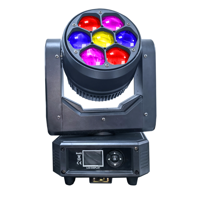 Small Size Led Moving Head Bee Eye 7x40W RGBW 4in1 Zoom Wash Led Moving Light