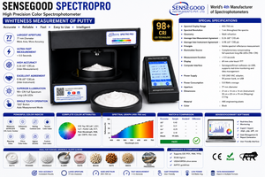 Espectrofotómetro de Color de Sobremesa ASTM E313, Medidor de Blancura para Masilla, Polvo, Pasta, Alimentos, CIE Lab Precision 400-700nm (1nm) - Product Image 2