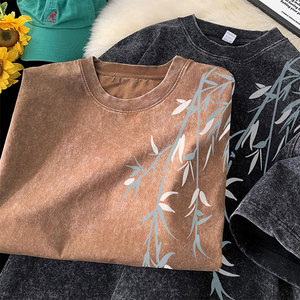 T-shirt Homme Oversize 100% Coton Imprimé Personnalisé de Haute Qualité - Tissu Éponge Écologique 300g Style Urbain Vente en Gros - Product Image 1