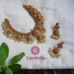 Temple Short Necklace Set-Fashion Jewelry - Product Image 1