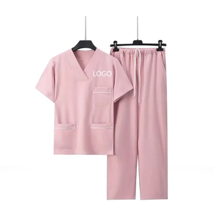 Uniforme Médico para Hospital, Conjunto de Blusa con Cuello en V y Pantalones, Ropa de Trabajo Unisex para Enfermeras y Doctores, Uniforme de Enfermería Cómodo para Hombres y Mujeres - Product Image 6