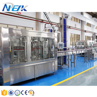 Ligne de production automatique 3-en-1 à grande vitesse pour bouteille en verre de jus de citron orange eau pétillante 500ml capacité boisson