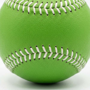 Pelota de Béisbol Verde para Entrenamiento, Costuras Rojas, Material Compuesto para Bate, 9 Pulgadas, Cuero Duradero, Diseño Sólido y Suave para Práctica - Product Image 6