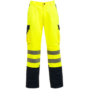Pantalon de travail pour homme à visibilité accrue, antistatique, thermique et de sécurité, idéal pour les activités de plein air par temps de pluie - Product Image 1