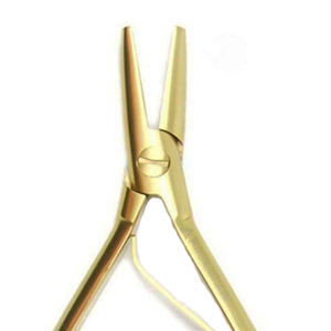 Alicates Profesionales para Extensiones de Cabello de Acero Inoxidable de Grado Quirúrgico Color Plateado con Dientes para Uso Comercial Ariston - Product Image 2