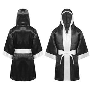 Robe de boxe personnalisée pour hommes, tenue de combat professionnelle, vêtements d'entraînement et de compétition, satin léger et respirant, vêtements de sport - Product Image 5