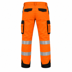 Pantalones de Trabajo de Seguridad Reflectantes de Alta Visibilidad, Resistentes al Fuego, para Minería, Color Sólido, Poliéster Industrial - Product Image 2
