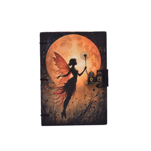 <b>A5</b> Enchanted Fairy Moonlight <b>Notebook</b> with Clasp Closure Artistic Cover 200 Page Dual Writing Diary Elegant Fantasy Journal Gift - Product Image 3